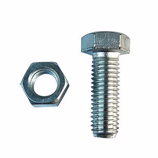 Acier allié No8020 Monel 400 Nr 2.4668 Alliage de nickel C63000 Fixation en titane Boulon hexagonal et écrou Inconel 718 Uns N07718 N08800